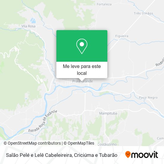 Salão Pelé e Lelê Cabeleireira mapa