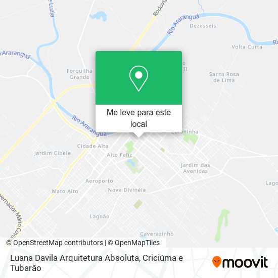 Luana Davila Arquitetura Absoluta mapa
