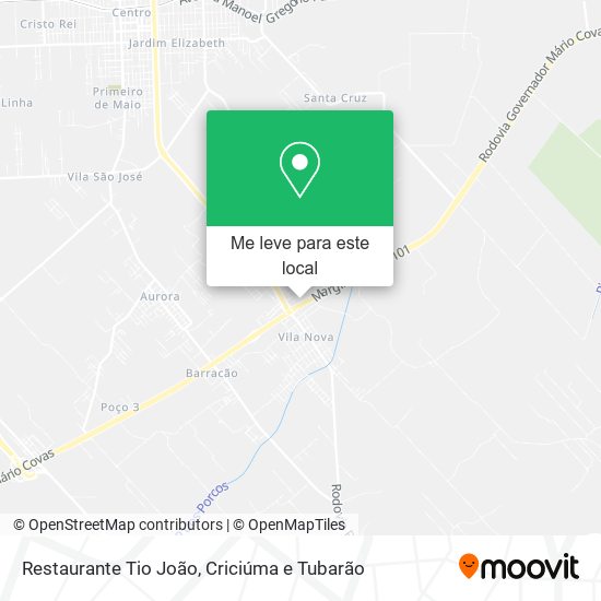 Restaurante Tio João mapa