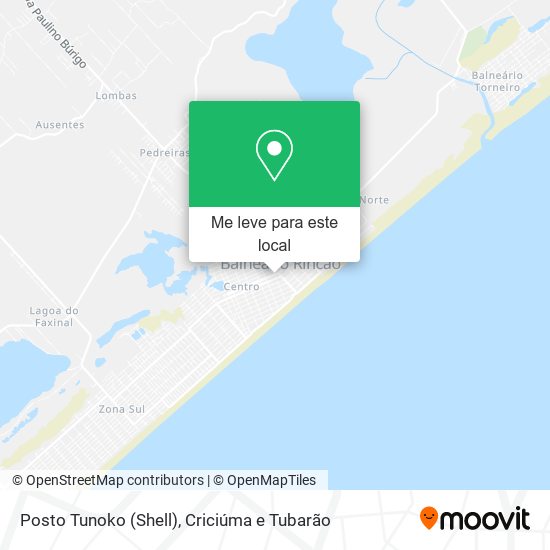 Posto Tunoko (Shell) mapa