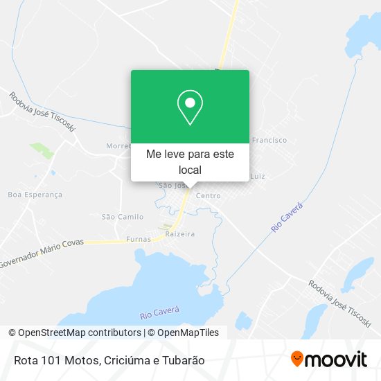 Rota 101 Motos mapa