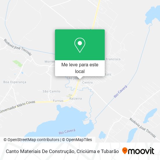 Canto Materiais De Construção mapa