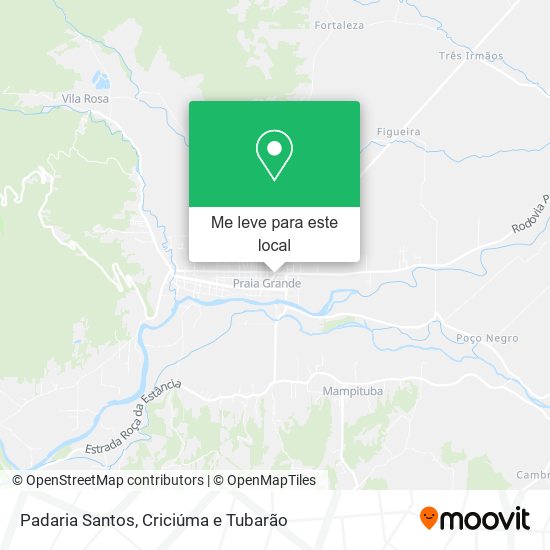 Padaria Santos mapa