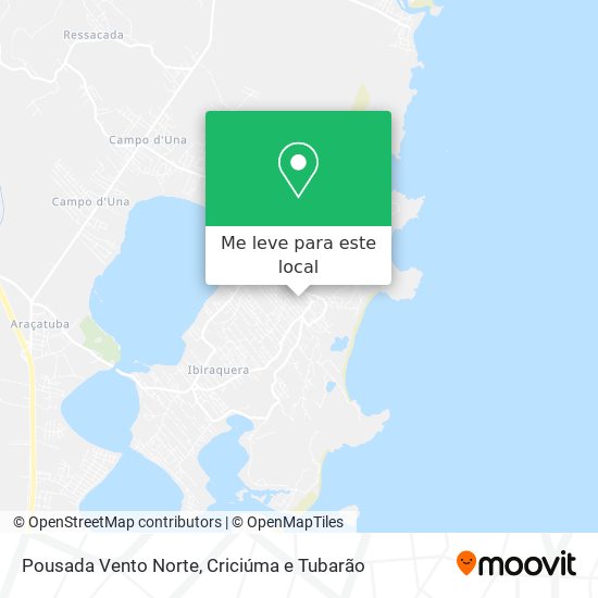 Pousada Vento Norte mapa