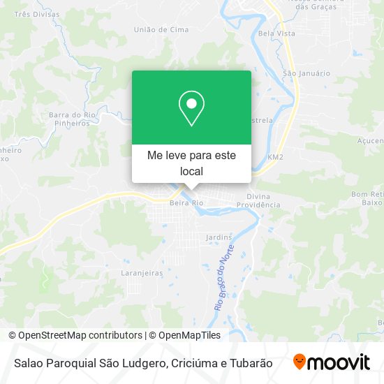 Salao Paroquial São Ludgero mapa