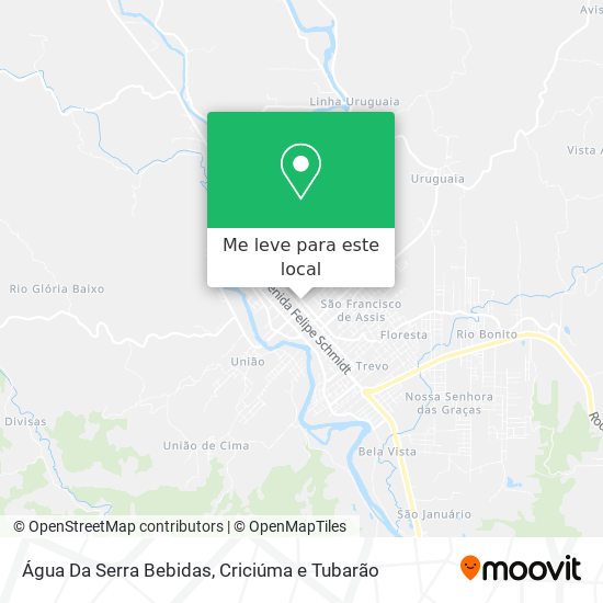 Água Da Serra Bebidas mapa