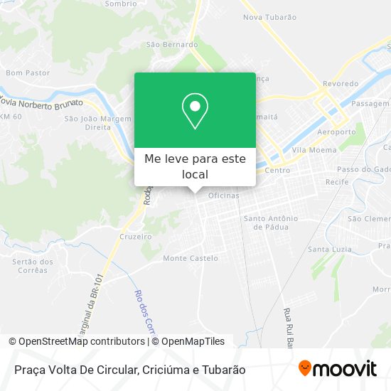 Praça Volta De Circular mapa
