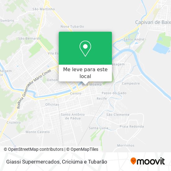 Giassi Supermercados mapa