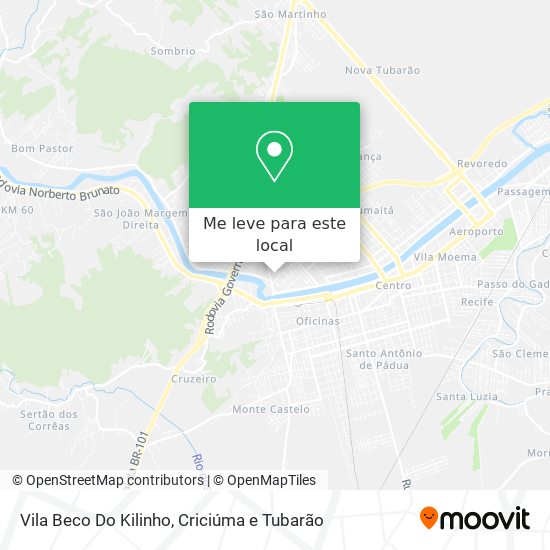 Vila Beco Do Kilinho mapa