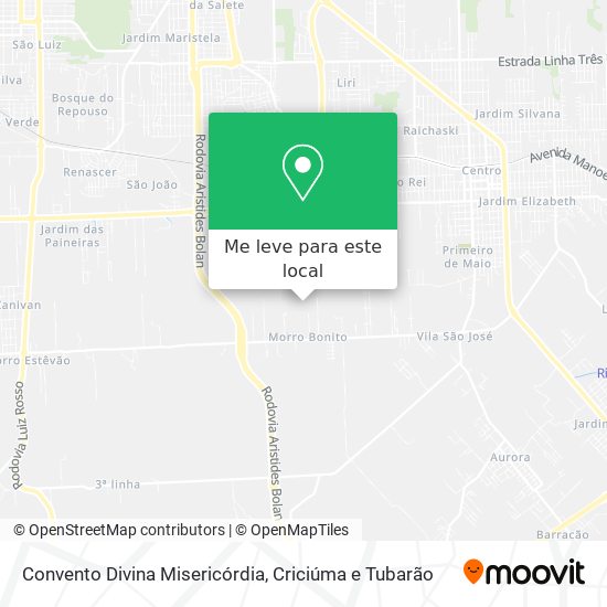 Convento Divina Misericórdia mapa