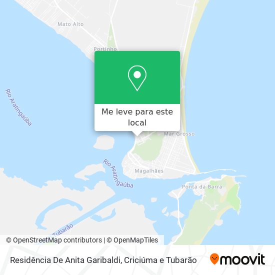 Residência De Anita Garibaldi mapa