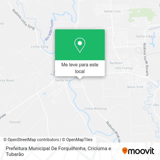 Prefeitura Municipal De Forquilhinha mapa