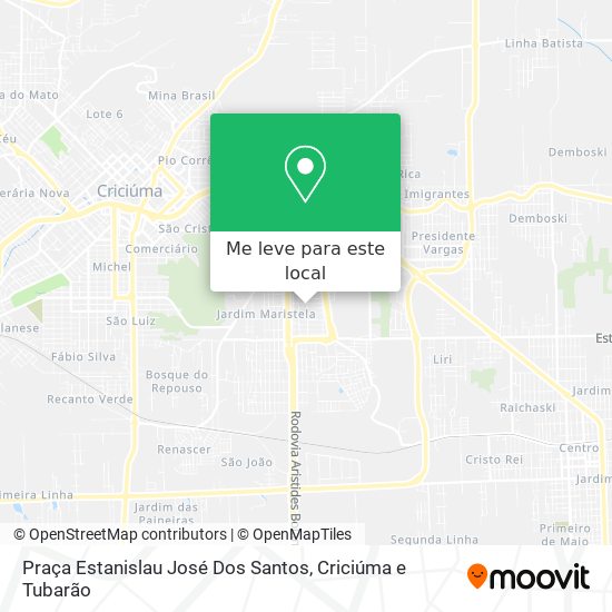 Praça Estanislau José Dos Santos mapa