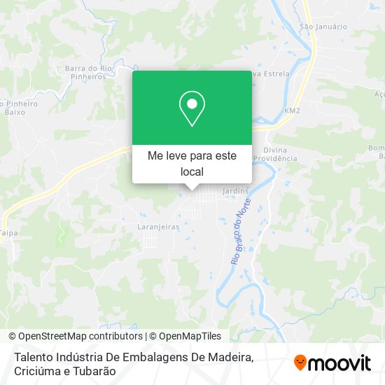 Talento Indústria De Embalagens De Madeira mapa