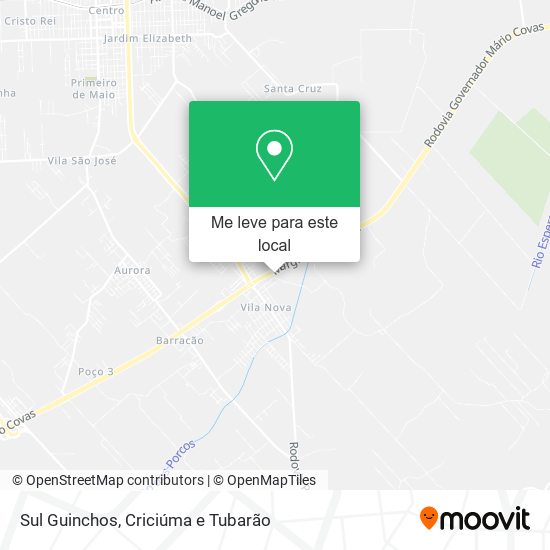 Sul Guinchos mapa