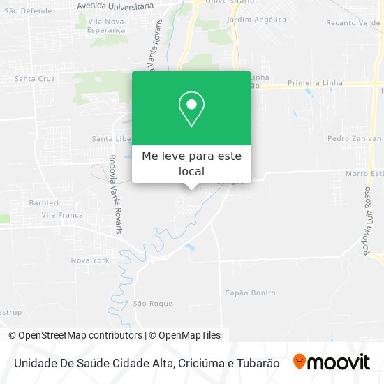 Unidade De Saúde Cidade Alta mapa