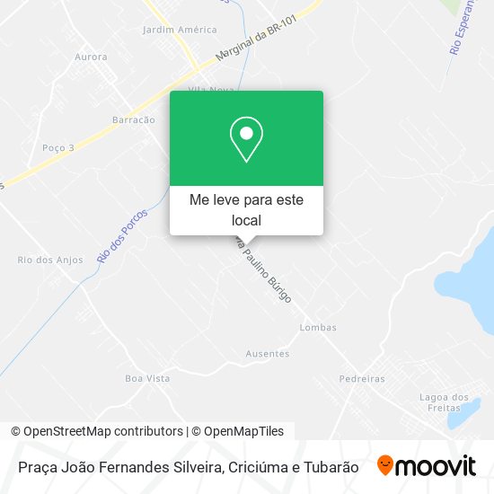 Praça João Fernandes Silveira mapa