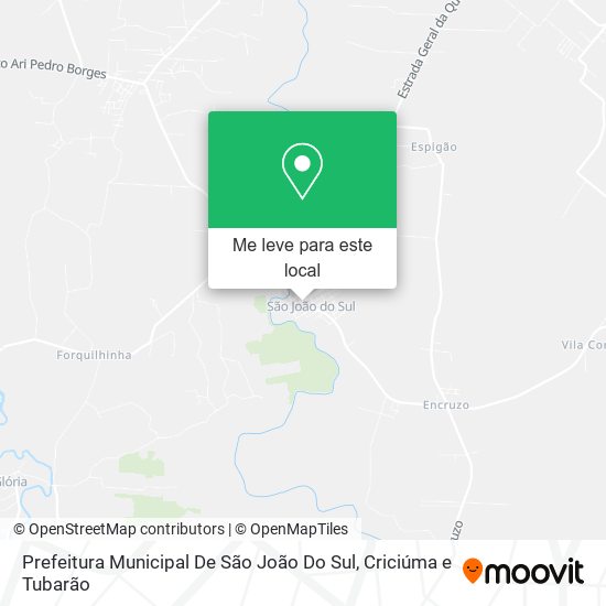Prefeitura Municipal De São João Do Sul mapa