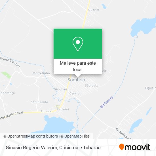 Ginásio Rogério Valerim mapa