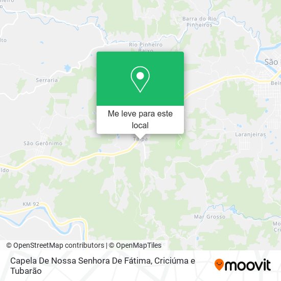 Capela De Nossa Senhora De Fátima mapa