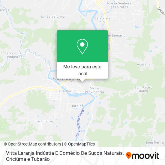 Vitta Laranja Indústia E Comécio De Sucos Naturais mapa