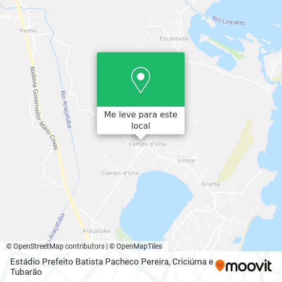 Estádio Prefeito Batista Pacheco Pereira mapa