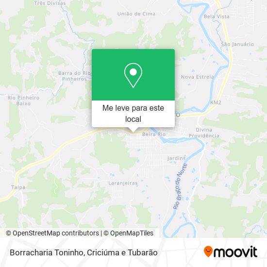 Borracharia Toninho mapa