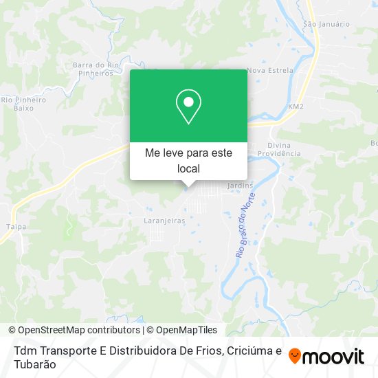 Tdm Transporte E Distribuidora De Frios mapa