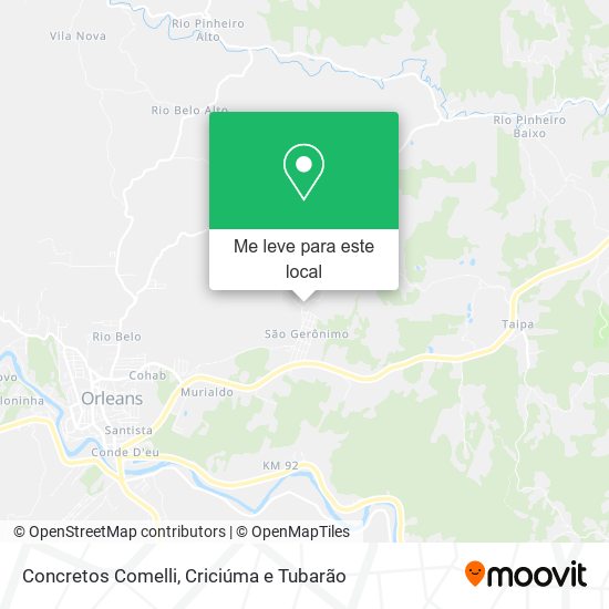 Concretos Comelli mapa