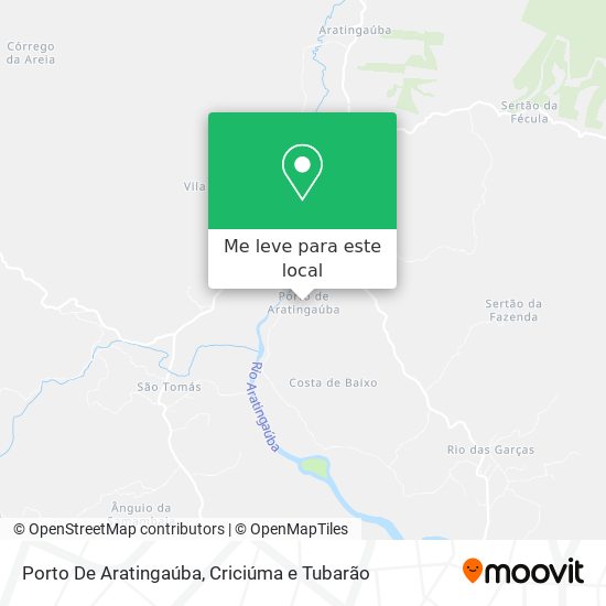 Porto De Aratingaúba mapa
