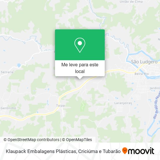 Klaupack Embalagens Plásticas mapa