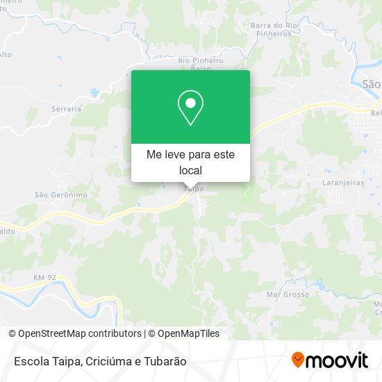 Escola Taipa mapa