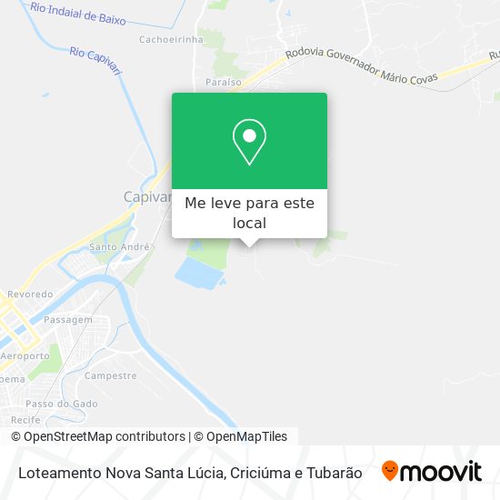 Loteamento Nova Santa Lúcia mapa
