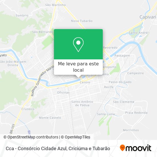 Cca - Consórcio Cidade Azul mapa