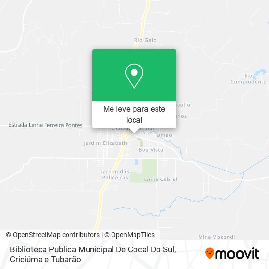 Biblioteca Pública Municipal De Cocal Do Sul mapa
