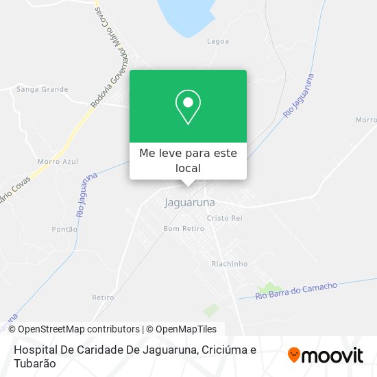 Hospital De Caridade De Jaguaruna mapa