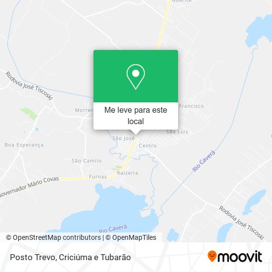 Posto Trevo mapa