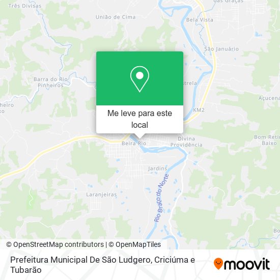 Prefeitura Municipal De São Ludgero mapa