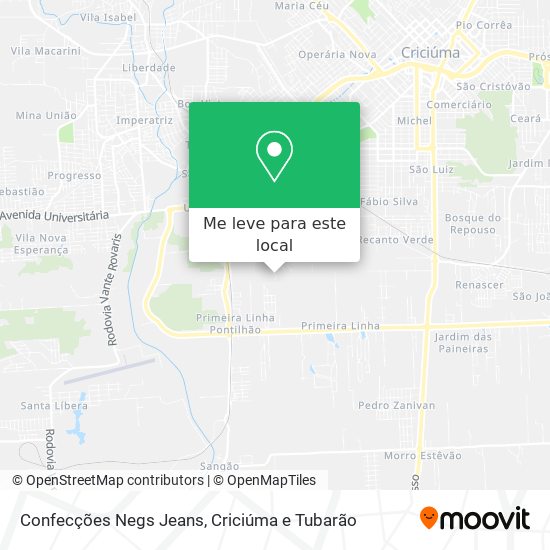 Confecções Negs Jeans mapa