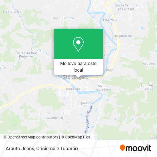 Arauto Jeans mapa