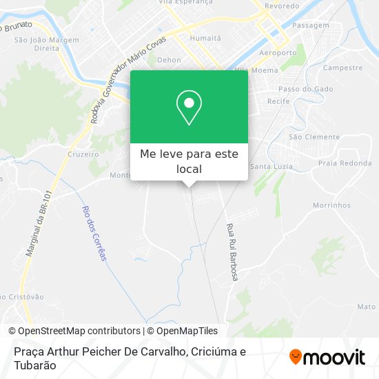 Praça Arthur Peicher De Carvalho mapa