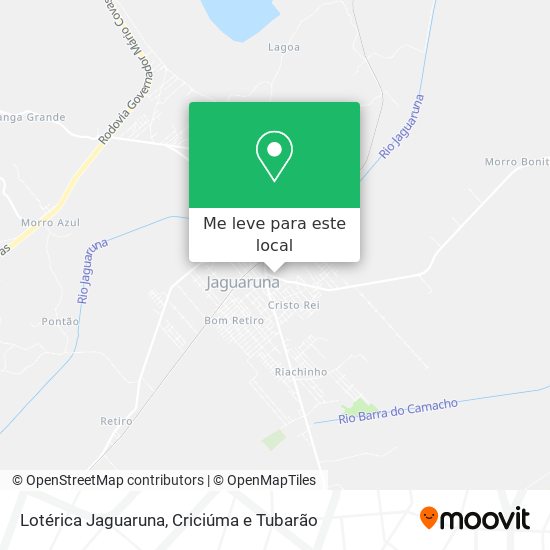 Lotérica Jaguaruna mapa