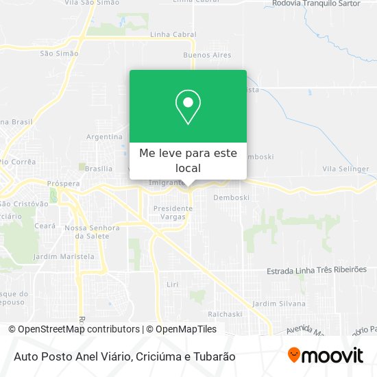 Auto Posto Anel Viário mapa