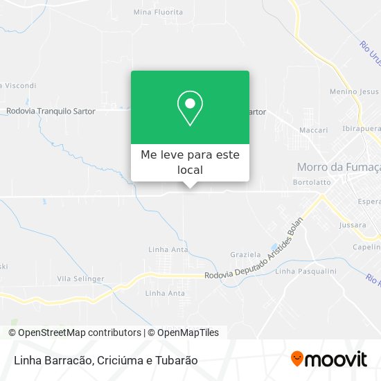 Linha Barracão mapa