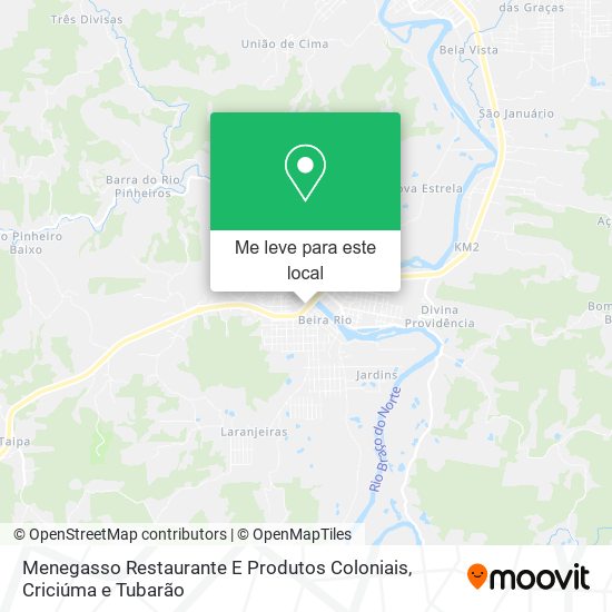 Menegasso Restaurante E Produtos Coloniais mapa