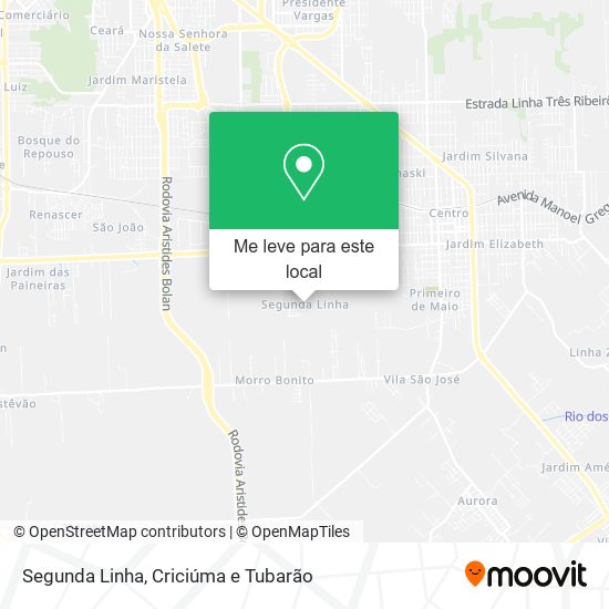 Segunda Linha mapa