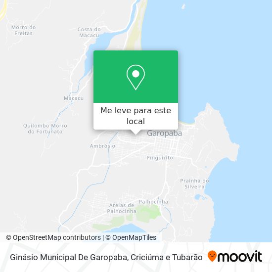 Ginásio Municipal De Garopaba mapa