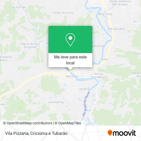 Vila Pizzaria mapa