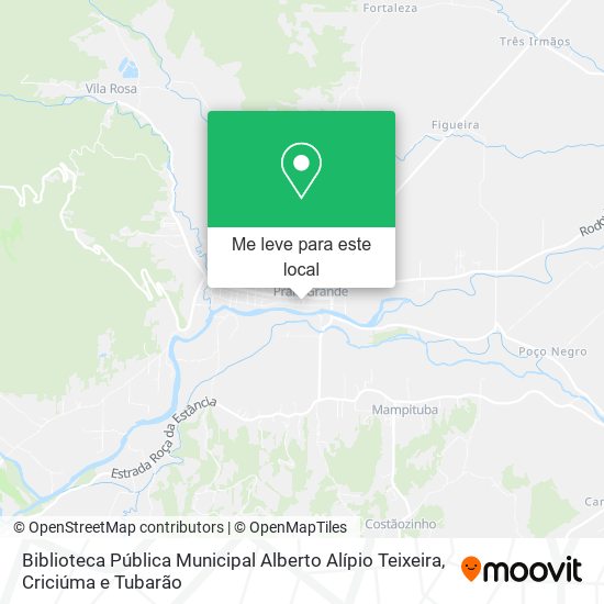 Biblioteca Pública Municipal Alberto Alípio Teixeira mapa