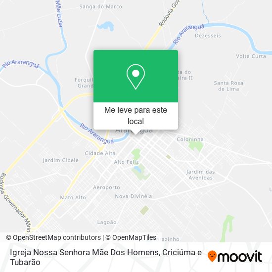 Igreja Nossa Senhora Mãe Dos Homens mapa